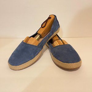 UGG "Cicely" Blue Suede Flats Size 9.5